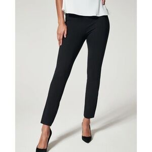 Spanx The Perfect Black Ankle Pant in Backseam Skinny Ponte Black Size S Tall